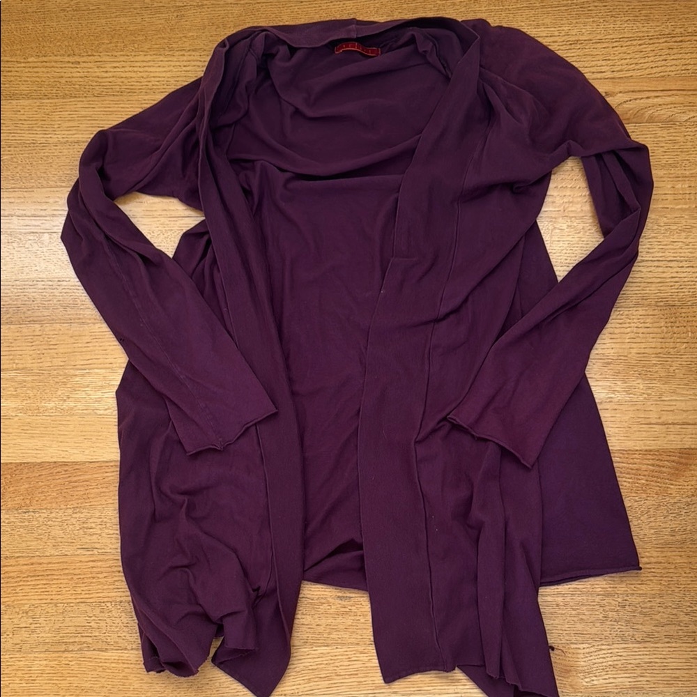 Velvet Women's Cardigan - Deep Purple